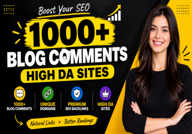 1000 Blog Comment Backlinks for SEO Rankings & Faster Indexing