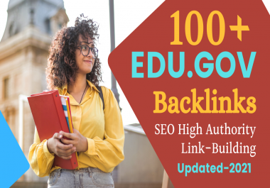 I will create high quality 100 plus EDU and GOV white hat manual backlinks