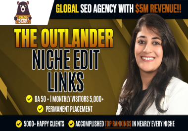 Premium real curated Niche Edit link Insertion on High DA,  DR & Traffic guest post sites