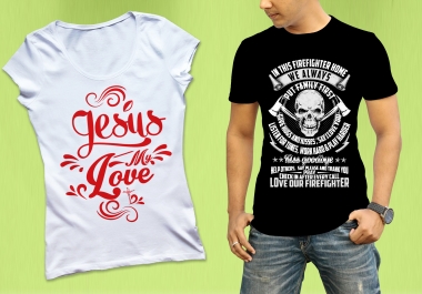 do custom unique typographic tshirt design