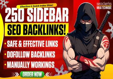 New Year Big Sale Buy 2 get 1 Free 250 Sidebar Blogroll with Da DR domains top rank