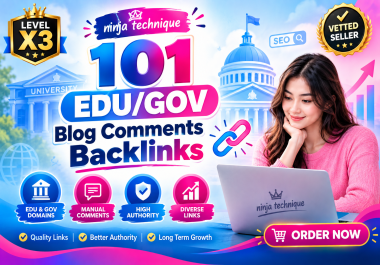101 High-Authority EDU/GOV Blog Comments Backlinks