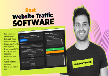 Linkovo Organic Search Traffic Generation Software,  Proxy Support,  Unlimited visits