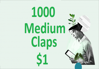 1000+ Random USA Excellent Medium Claps To Your Article