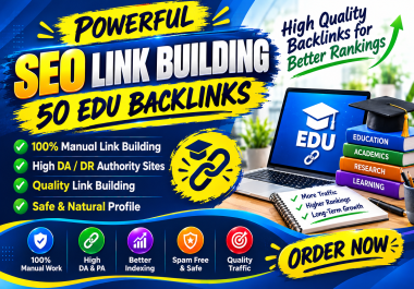 I will build 50 EDU comment backlinks for your website SEO