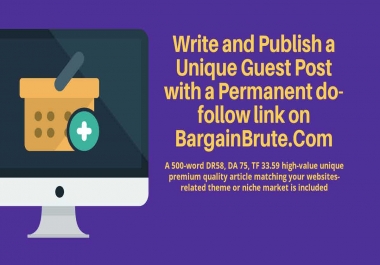 Unique Guest Post on BargainBrute. Com