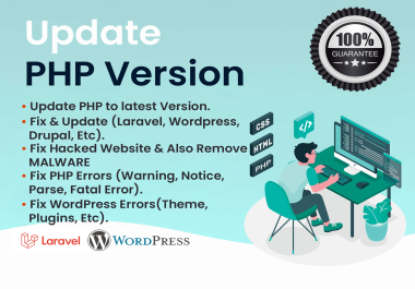 Upgrade PHP Update Website Latest Malware Patches For WordPress PHP 7.4 to 8.3