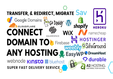 Expertly connect,  transfer,  and redirect custom domains,  subdomains,  dns setup
