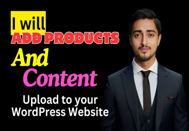 Add products and content upload to your wordpress website