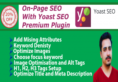 i will do wordpress yoast SEO optimization, image alt tag