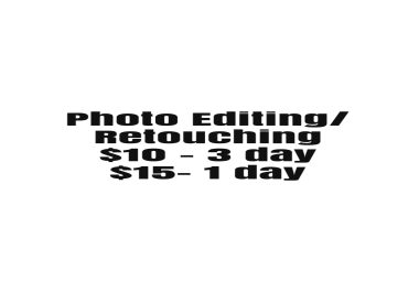 Photo Editing,  Photo Retouching,  Photoshopping