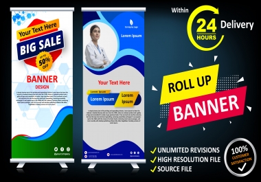 Design Any Banner,  Cover,  Billboard or Roll up Within 24 Hours