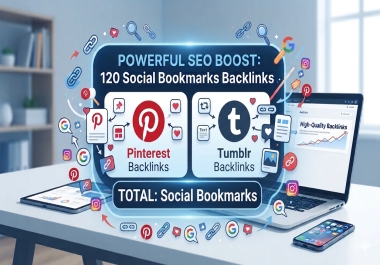 120 Tumblr Siganls seo Powerful Social Bookmark Backlinks Signals for Google rankling