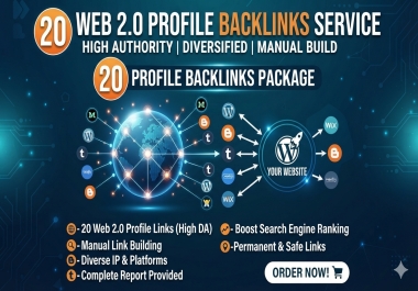 MANUAL Create Top 20 Web2.0 Profile BACKLinks From PR9 for Adult websites