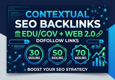 Contextual SEO Dofollow Web 2.0 & EDU/GOV SEO Link Building Backlinks for Google Rankings