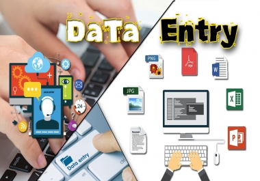 DATA ENTRY MS-Word MS-Excel MS-PowerPoint TYPING PDF TO ANY DOC.