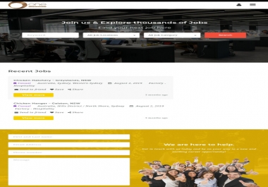 Create a fully functional job portal job and resume posting website with passive income