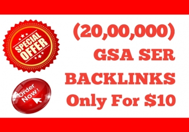 I Will Provide 2 Million GSA SER High Powerful&nbsp SEO Backlinks For Fast Ranking