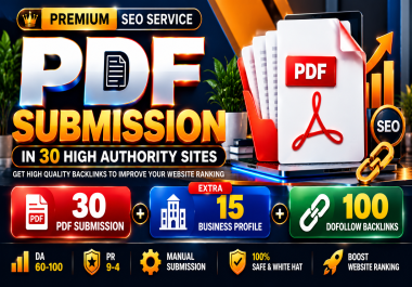 Manual PDF Creation & Submission Service with 115 BACKLINKS FOR GOOGLE RANKING