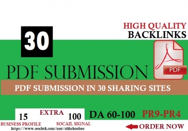 Manual PDF Creation & Submission Service with 115 BACKLINKS FOR GOOGLE RANKING