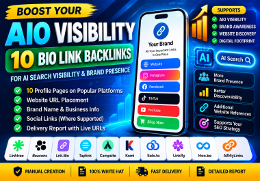 Boost Your AIO Visibility with 10 Premium Bio Link Backlinks