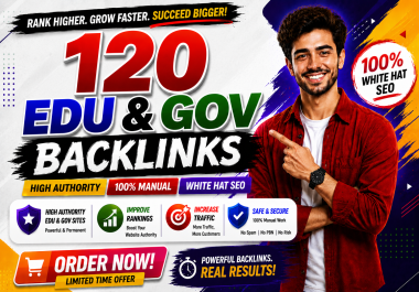 Get 120 EDU & GOV Comments,  Profile Backlinks + 500 More Mix SEO Backlinks Support Links