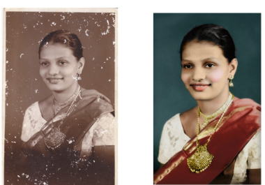 Restore an image,  professional photo restoration