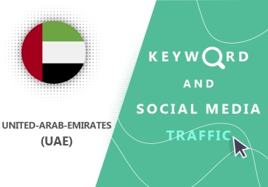 United Arab Emirates Organic Keyword And Social Media Traffic