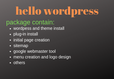 create an attractive wordpress website and logo design in 2 days