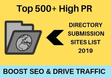500+ Directory Submission in 2 days