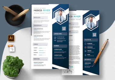 I will design a professional resume,  CV,  cover letter template.