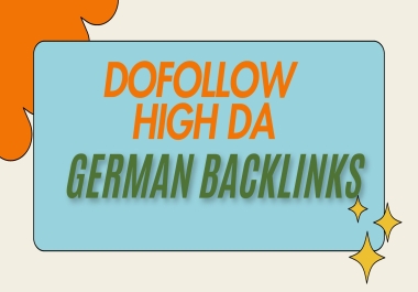 I will do 30. de german dofollow high da backlinks seo