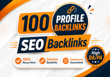100 High Authority Manual Backlinks for SEO