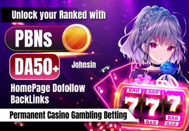 Ranking Your Website 500 PBNs DA50+ Homepage Do follow Backlinks Permanent Casino Gambling Betting