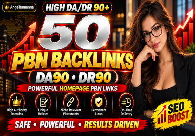 50 DR90 DA90 PBN High Quality Backlink to Boost Google Rankings