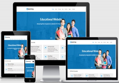 I will create a website by html, CSS, Bootstrap