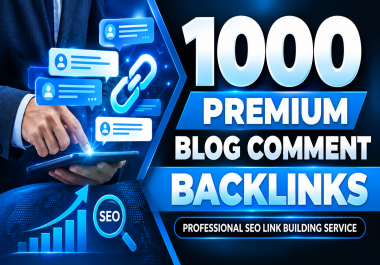 1000 Premium Blog Comment Backlinks Professional SEO Link Building Service