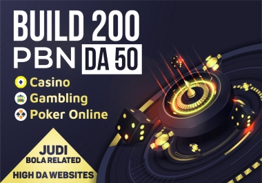 Premium 200 PBN Backlinks DA 50 Plus Thailand & Indonesia Casino,  Poker,  Betting