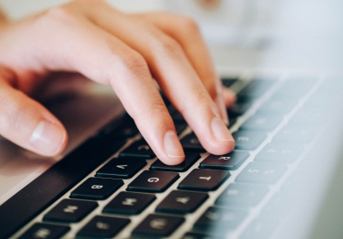 Offering data entry services and typing