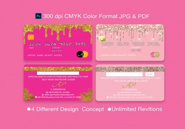 Faction & Beauty Business Card Design