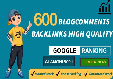 I will do 600 follow comment with high backlinks
