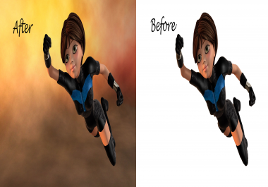 I will do Photoshop editing,  change,  remove background from image
