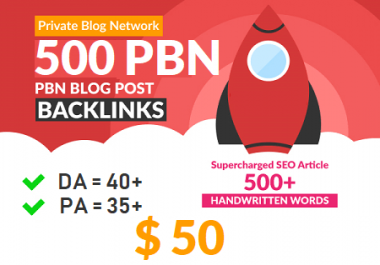 Extreme powerful DA 40+ PA 35+ pr 5+ web 2.0 500 PBN UNIQUE 500 sites