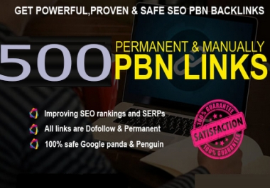 One of a kind 500 Sites DA 40+ PA 35+ PR 5+ Web 2.0 500 PBN