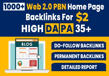 Create 1000+ High Quality Web 2.0 Contextual Permanent Backlinks
