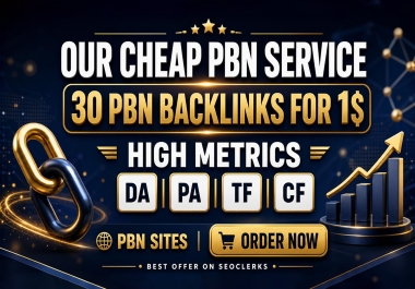 Cheap PBN Service,  Provide 30 PBN Home Page Dofollow Backlinks