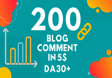 Create Best 200 comments low obl High quality backlinks