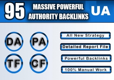 Get 95 Unique Mix Dofollow Backlinks On Top High DA 95 Domains