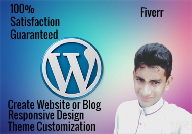 I will create professional responsive wordpress website or blog