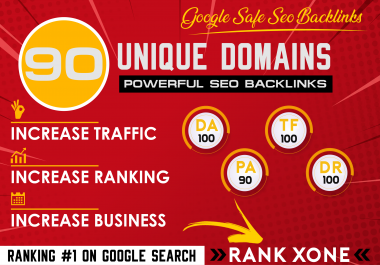 Create 90 Unique Domains Powerful SEO Backlinks with High PR10 DA100 Sites
